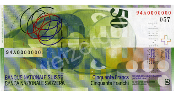 Cédula de Franco Suíço